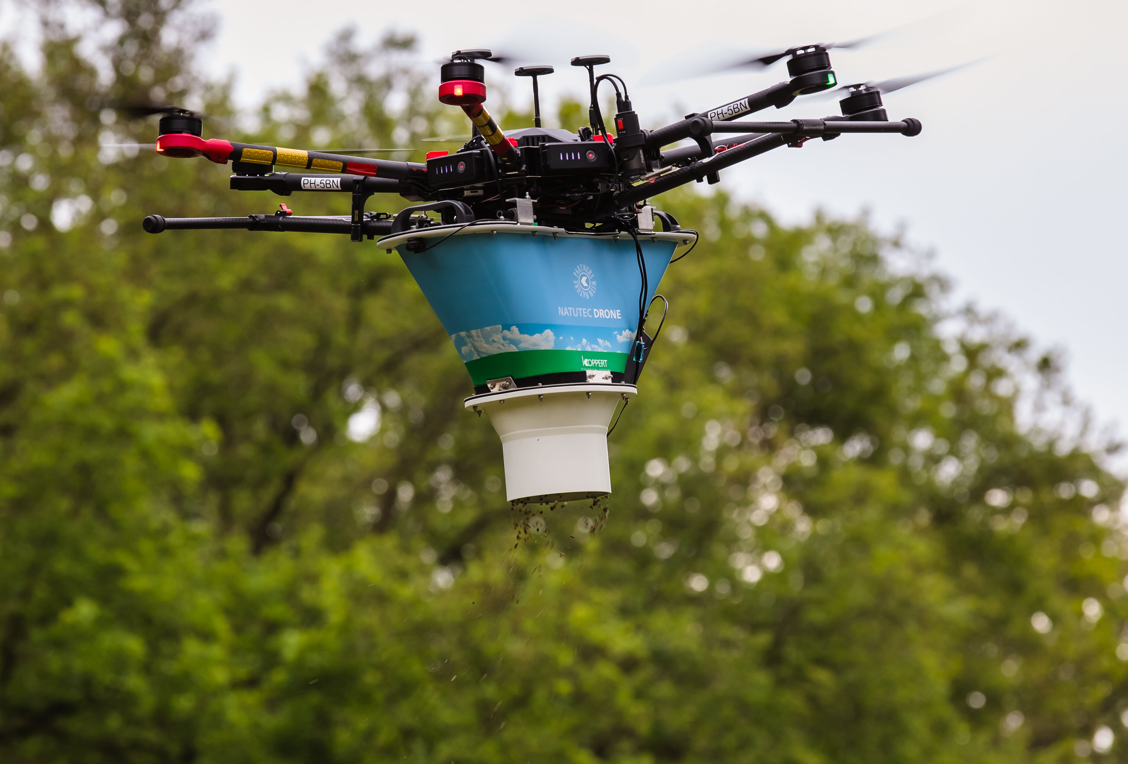 Natutec Drone de toekomst in bestrijding eikenprocessierups?