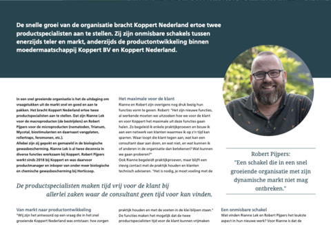 Onze productspecialisten: schakel tussen klant en productontwikkeling