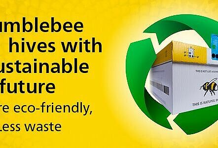 Bumblebee hives with a sustainable future