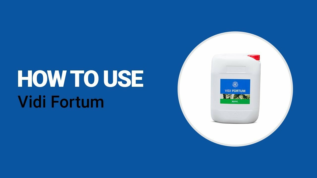 How to use Vidi Fortum from Koppert